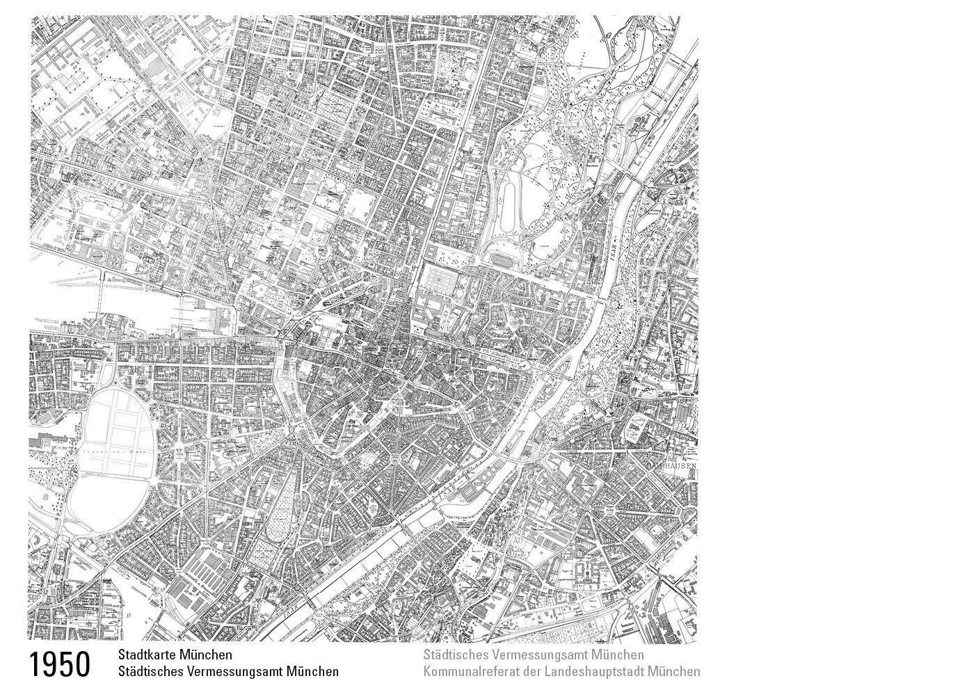 1950 Stadtkarte München 1950 Stadtkarte München