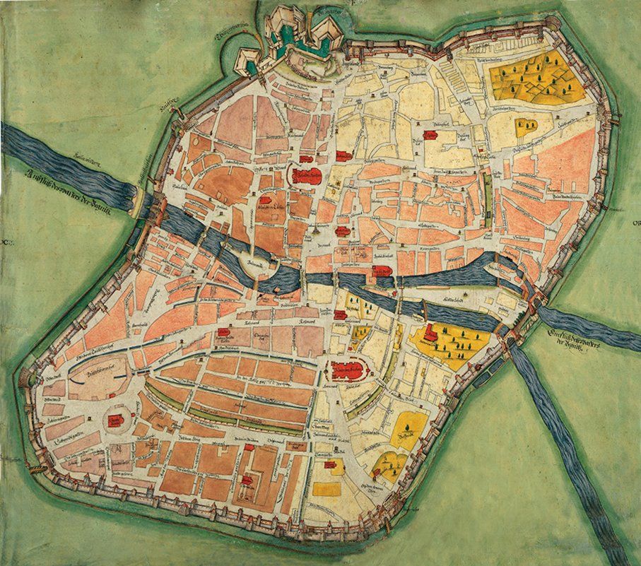 Stadtkarte Nürnberg 1598