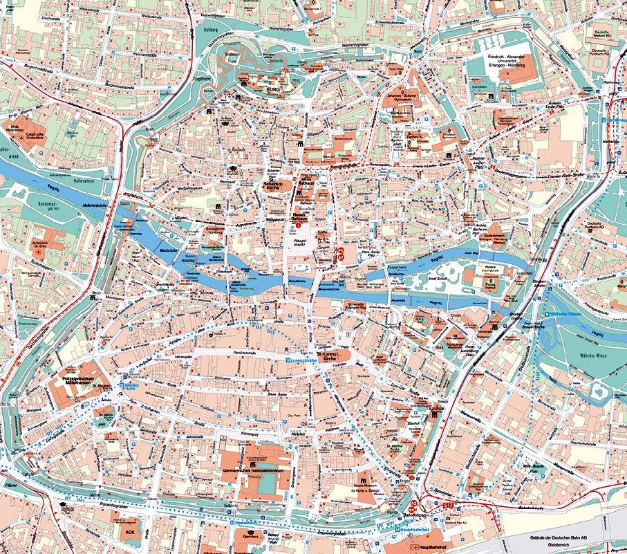 Stadtkarte Nürnberg 2006