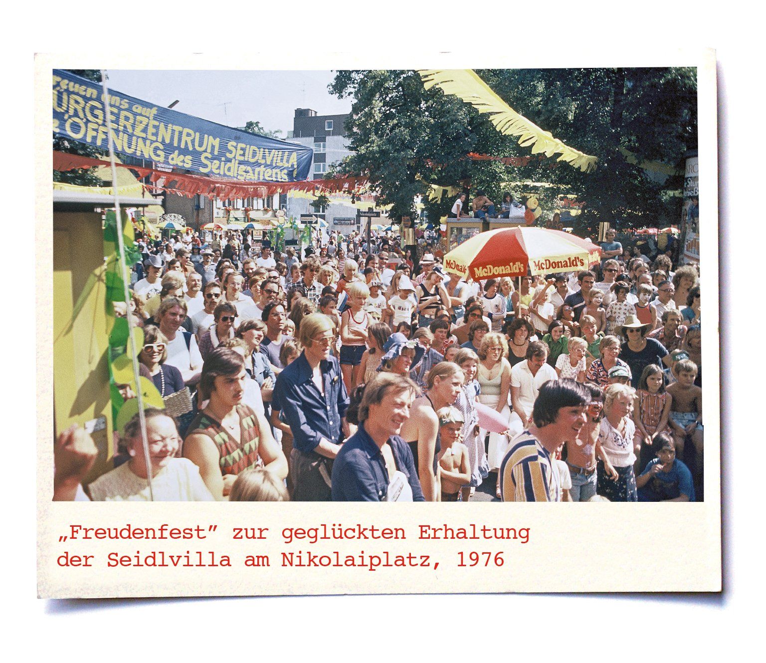 Freudenfest zum Erhalt der Seidlvilla, 1976