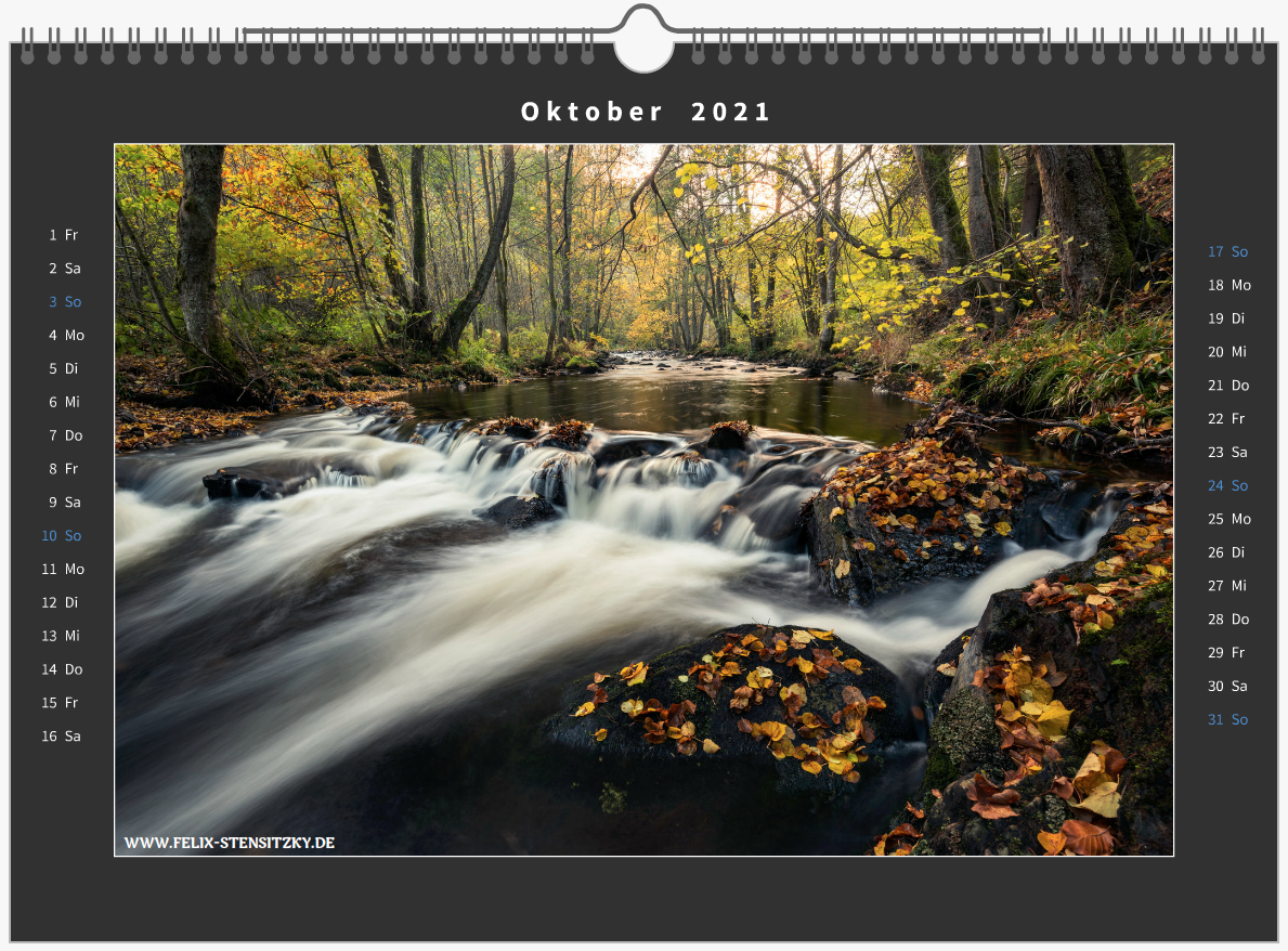 Herbstlicher Bachlauf in der Eifel - Landschaftsfoto