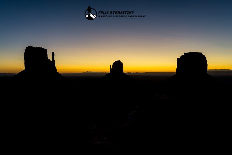 Monument Valley View after sunset