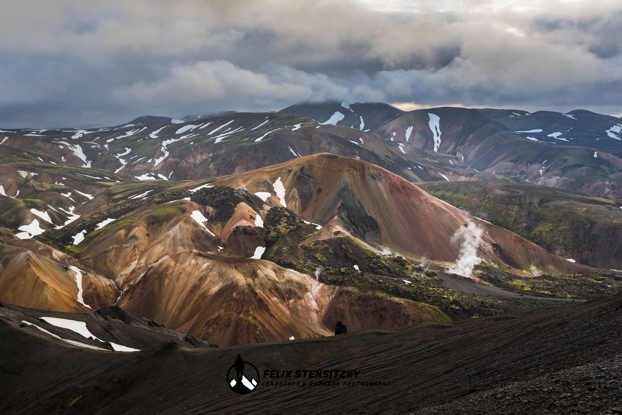 Foto von der Landschaft im Hochland von Island