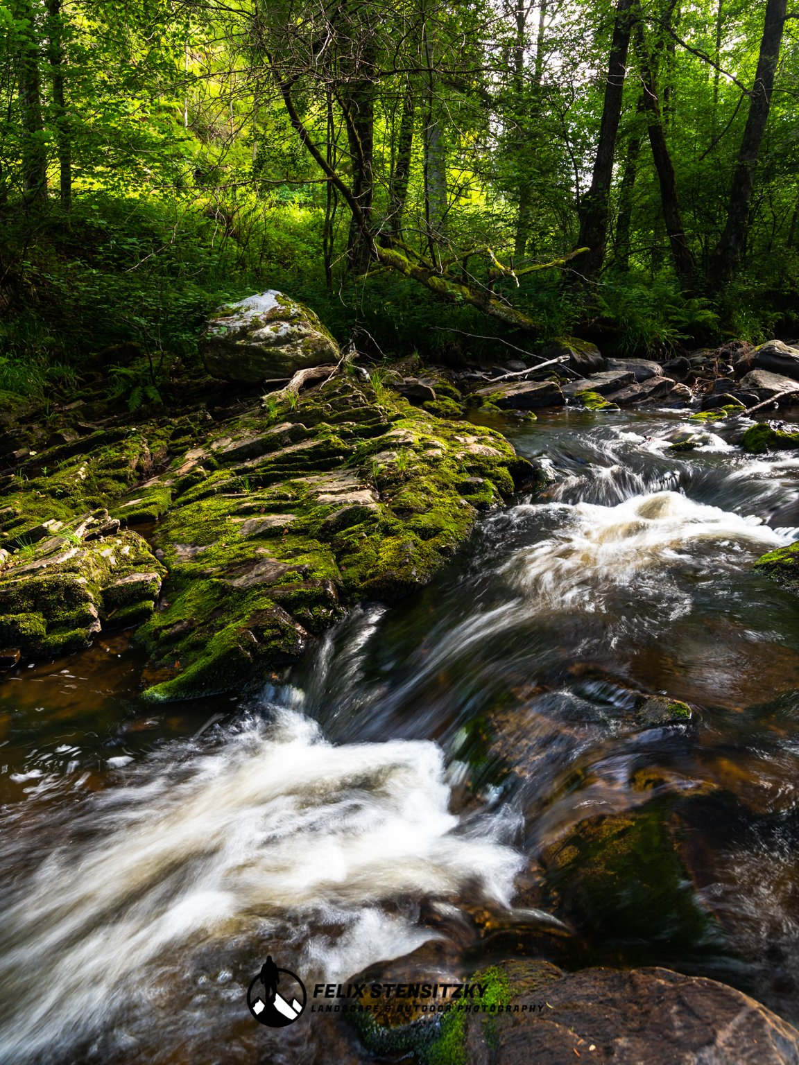 naturbelassener Fluss in der Eifel