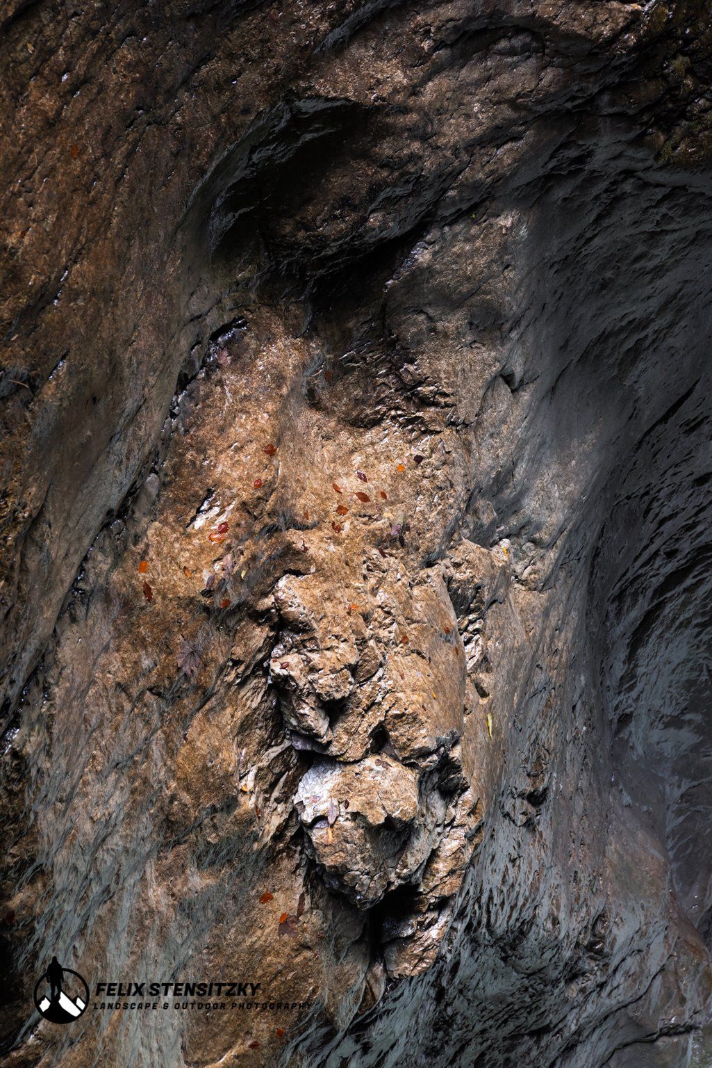 Felsen in der Breitachklamm in Oberstdorf