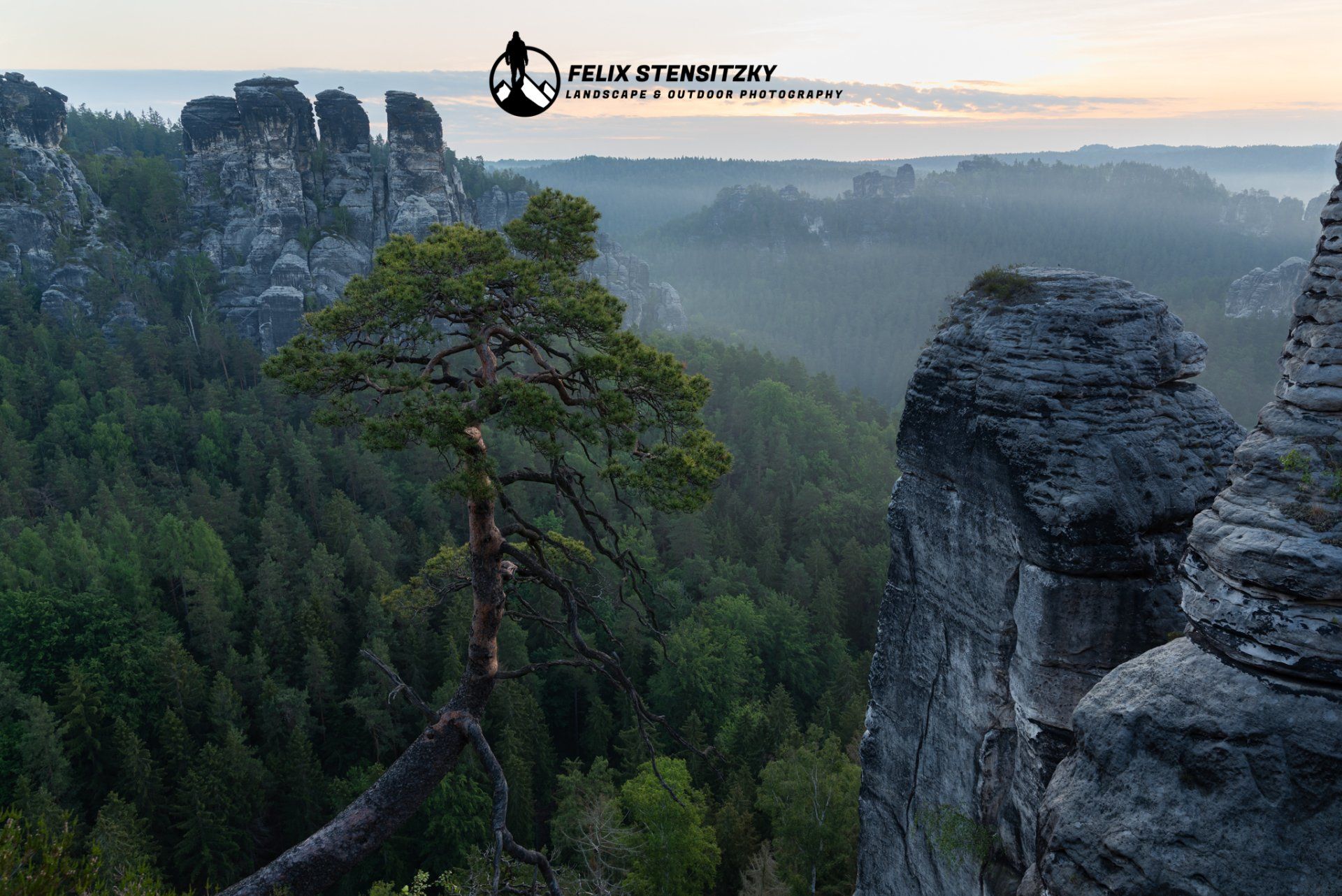 Landschaftsfoto Ausblick in der Sächsischen Schweiz