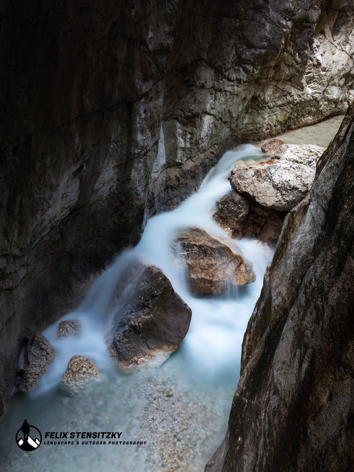Klamm in den bayerischen Alpen