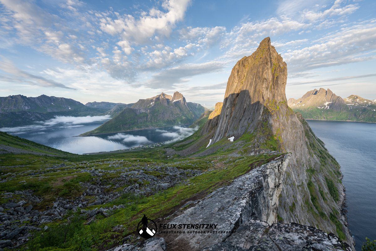 Der Berg Segla auf der Insel Senja in Norwegen
