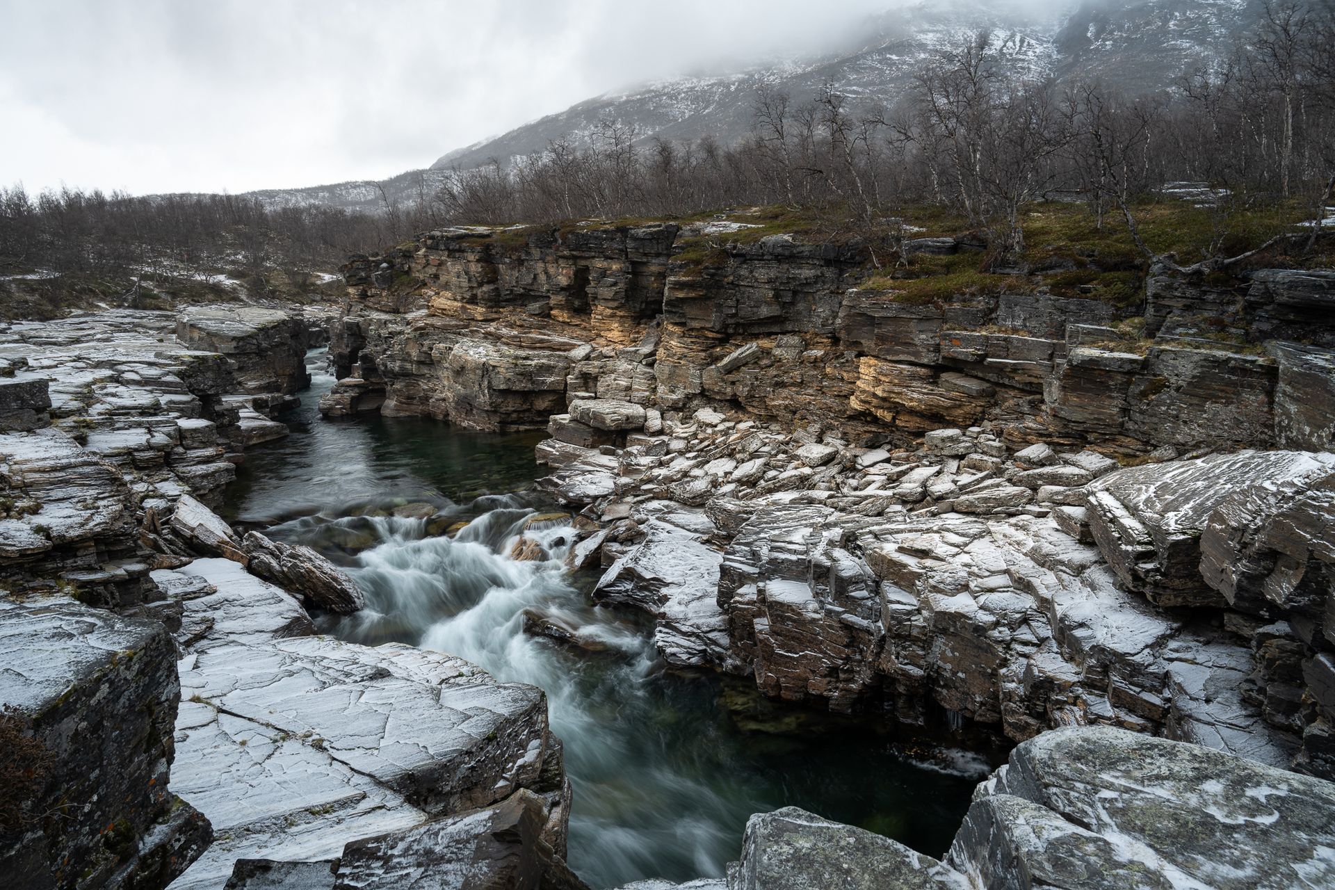 Foto einer Winterlandschaft aus dem Nationalpark