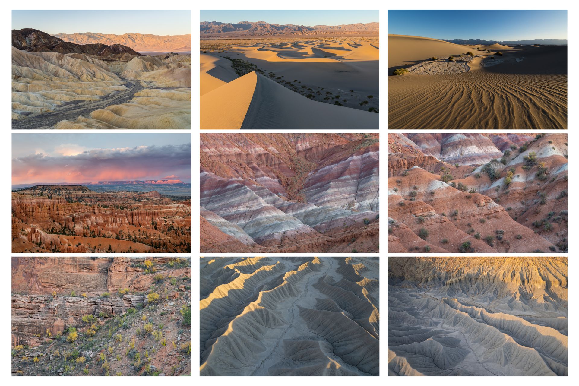 preview picture of the gallery desert and badlands with 3x3 pictures