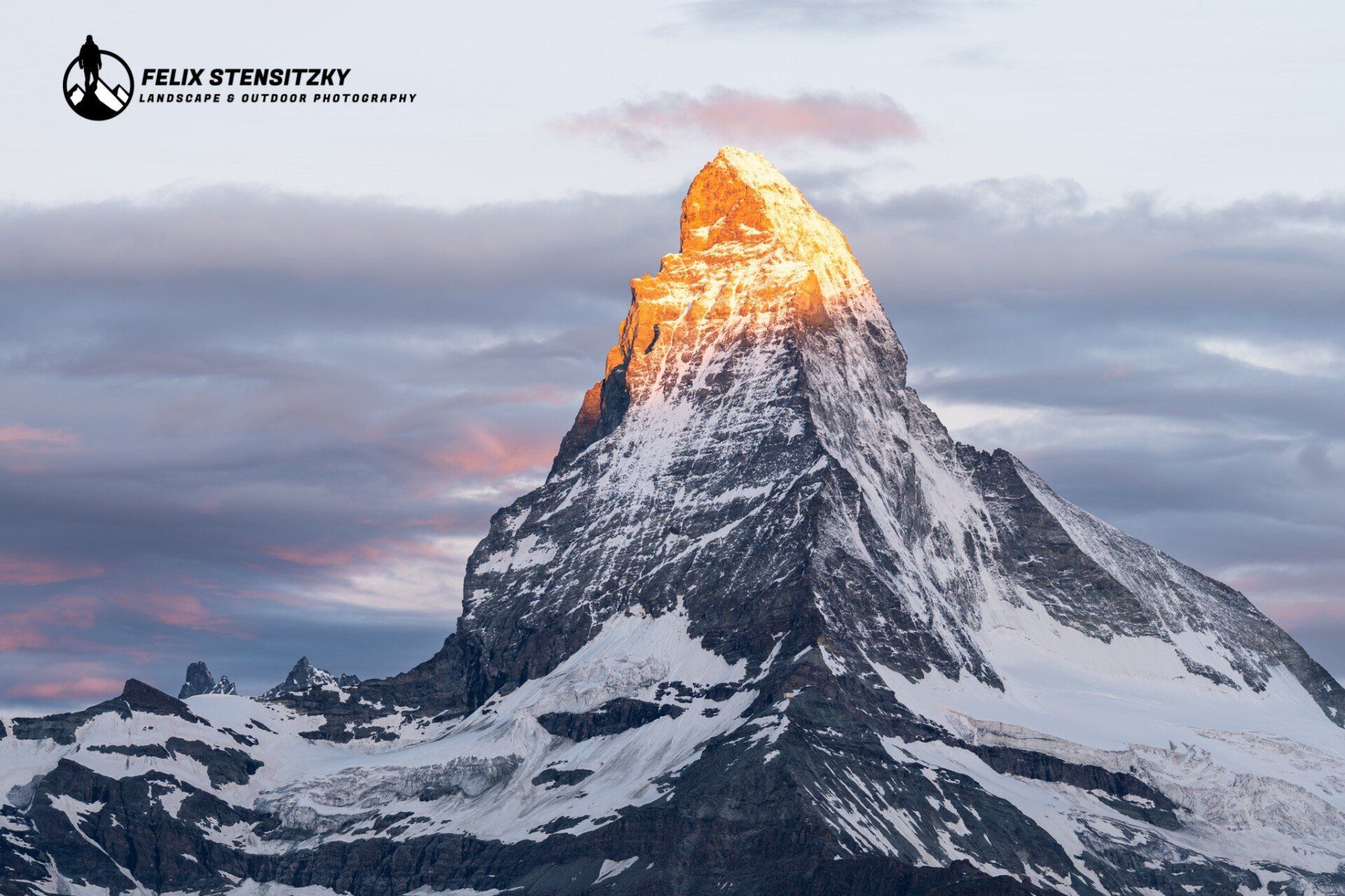 Das Matterhorn in Zermatt zum Sonnenaufgang