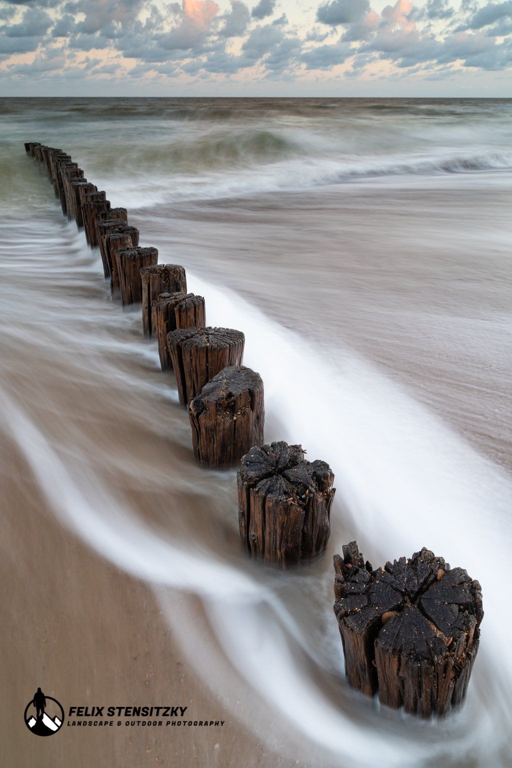 seascape photo from the ocean in the netherlands