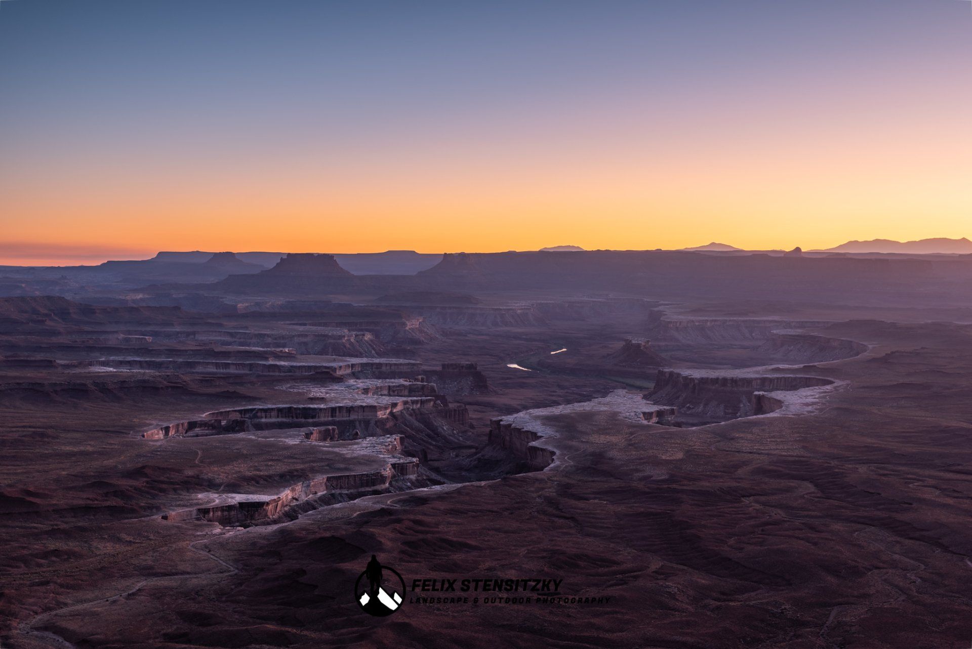 Green River Overlook Canyonlands NP at sunset