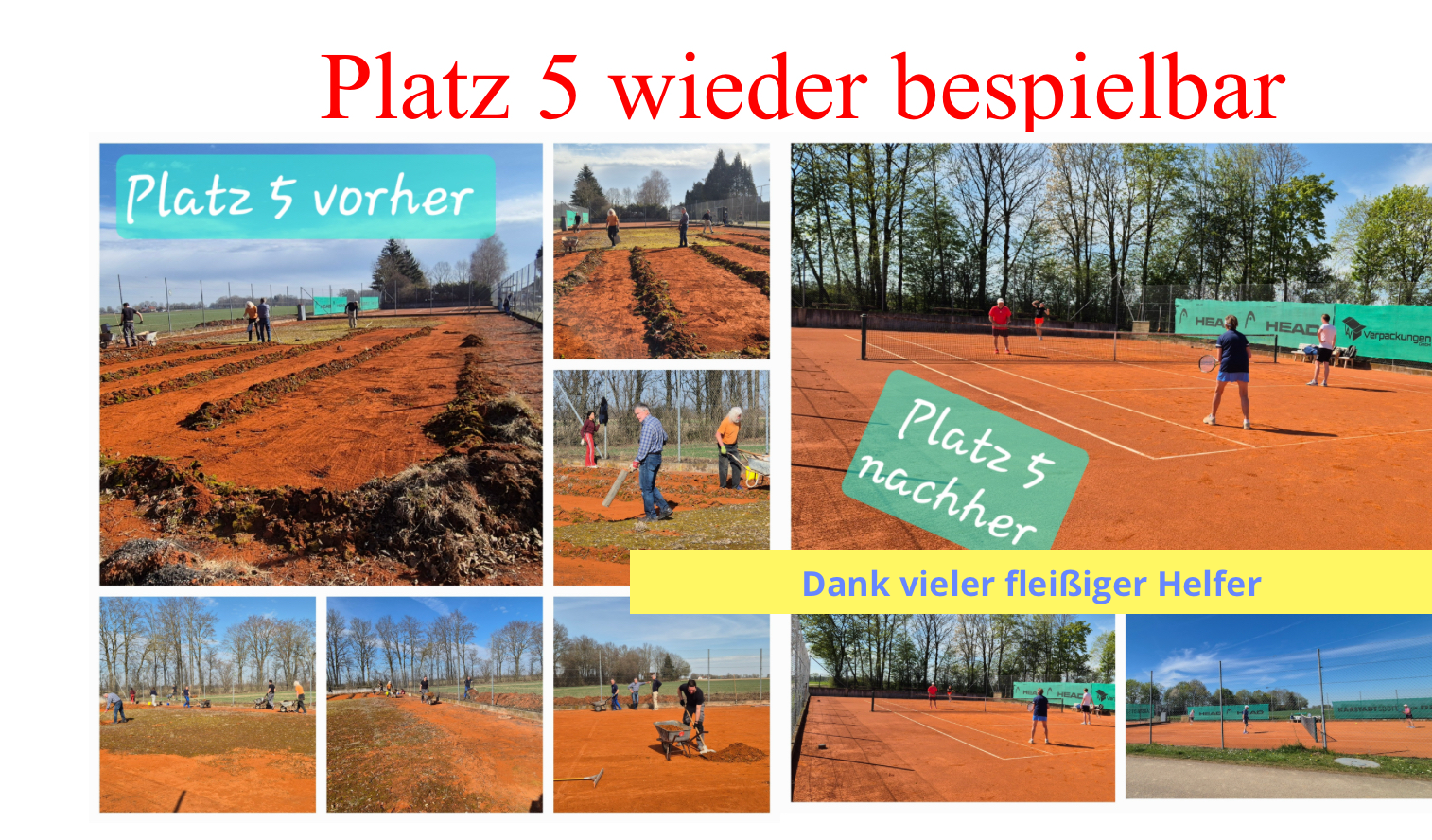 Dank vieler fleißiger Helfer