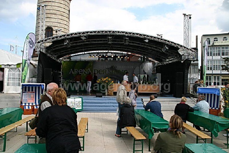 Marktstand Bühne