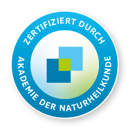 Logo zertifiziert durch die Akademie der Naturheilkunde
