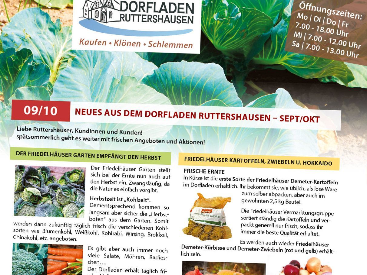 NEWS Newsletter Dorfladen Ruttershausen