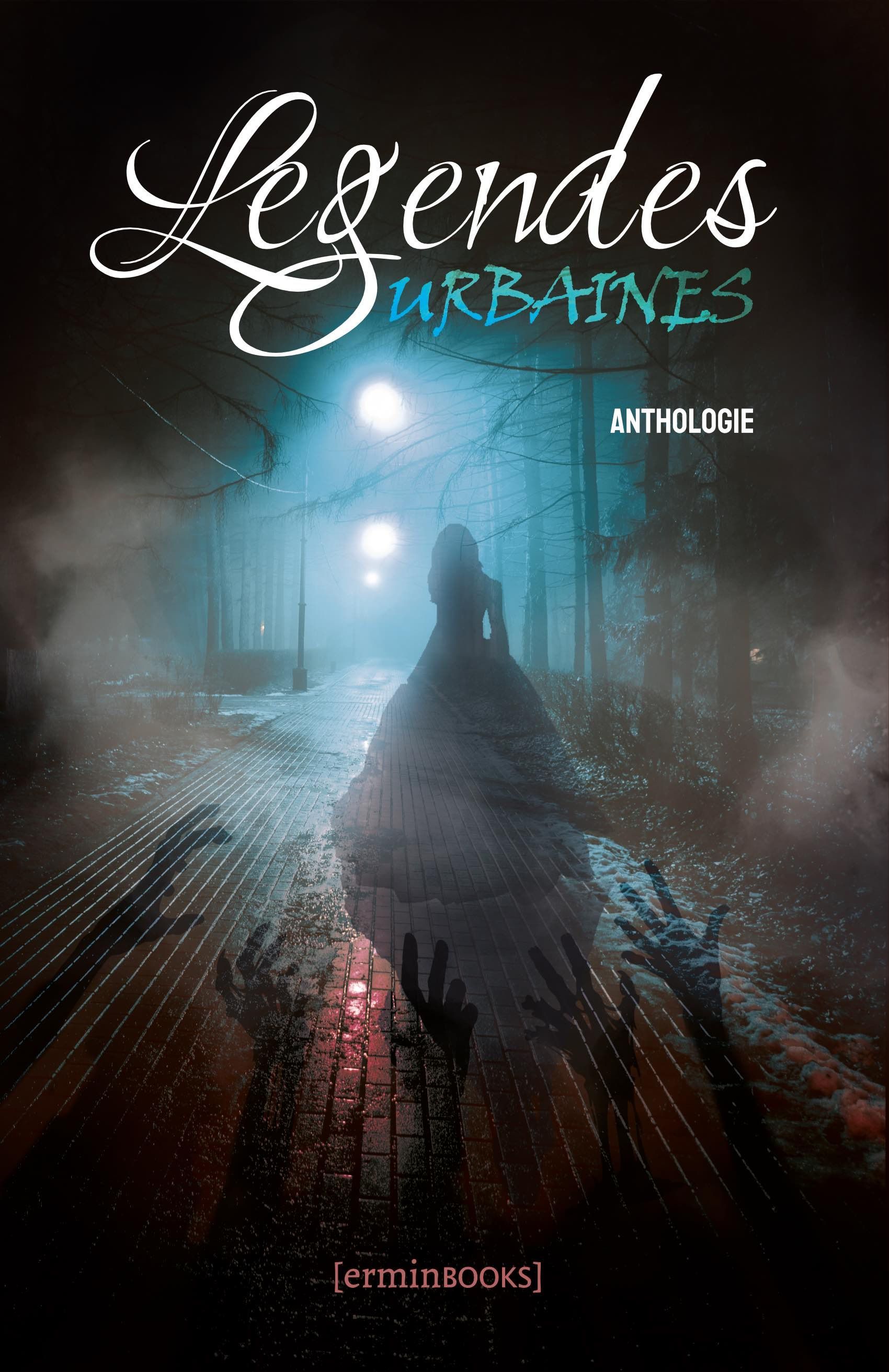 Légende urbaine, un recueil de nouvelles avec du mystère, une ambiance cryptique et des échanges sur Internet. Couverture angoissante et mystérieuse.