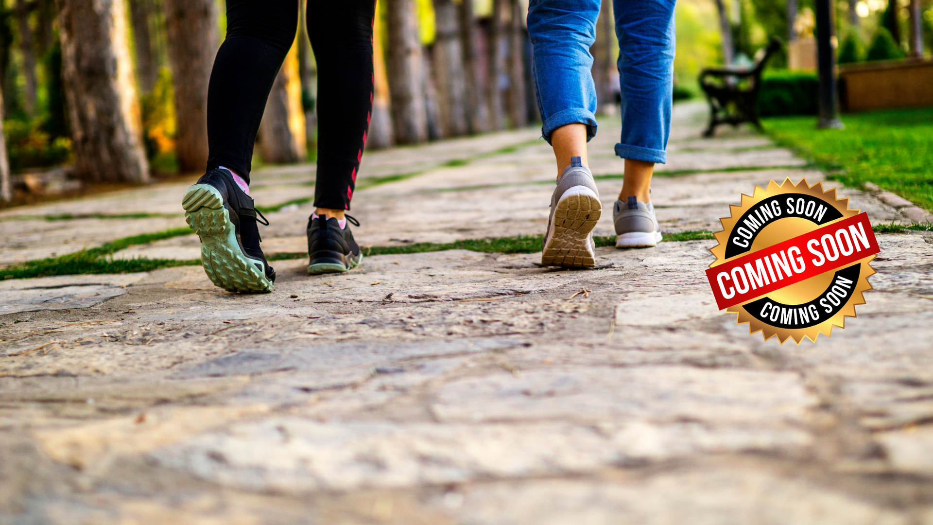 two women walking together. Walking therapy coming soon.