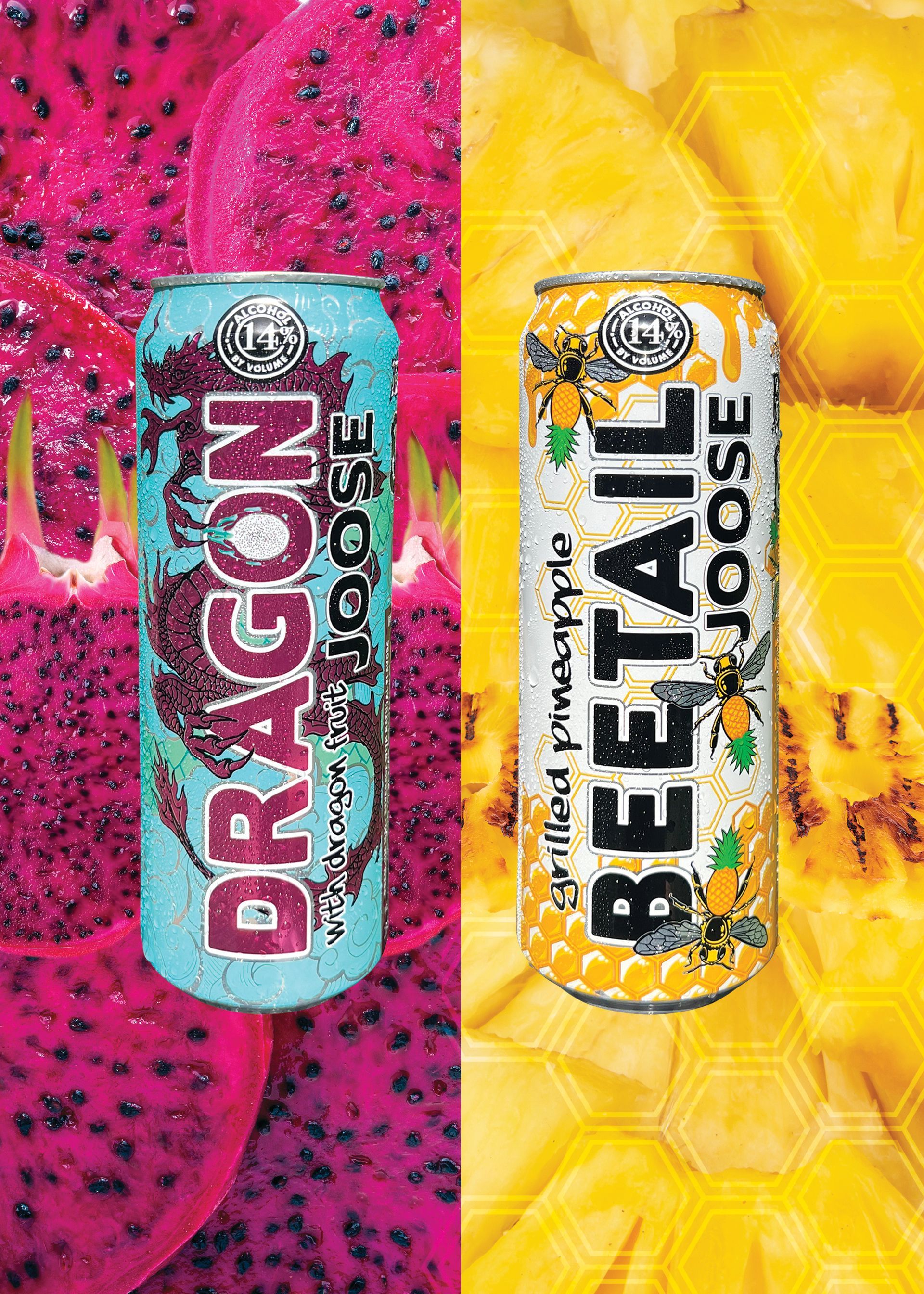 Legendary Dragon JOOSE returns with all new flavor, made with real Dragon Fruit! If that's not enough excitement we put an exclamation on flavor and creativity. New flavor grilled pineapple with honey, made with natural flavors, get ready to bring on the buzz!