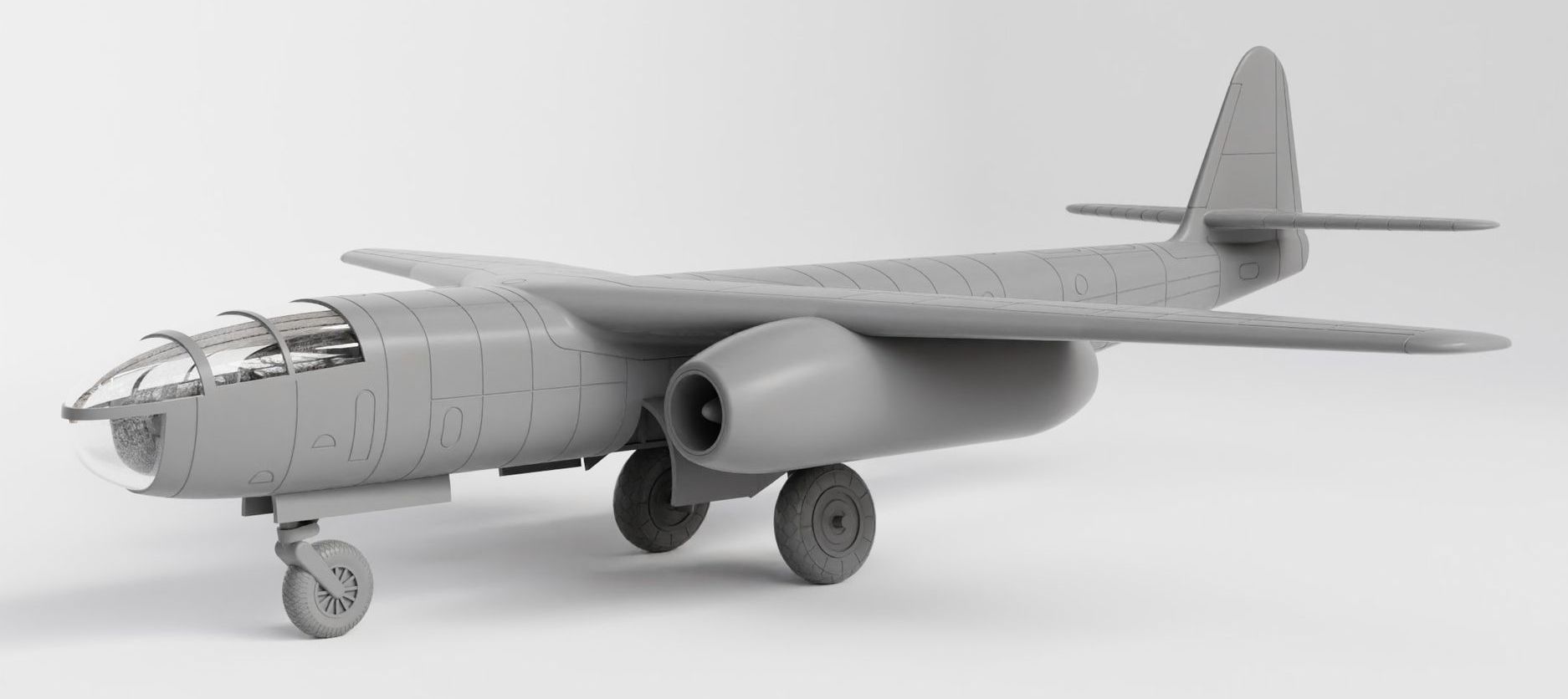 Ar E.395 side view. Ar E.395 side view.