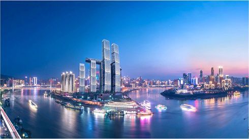 Bild: Hafen Chaotianmen von Chongqing