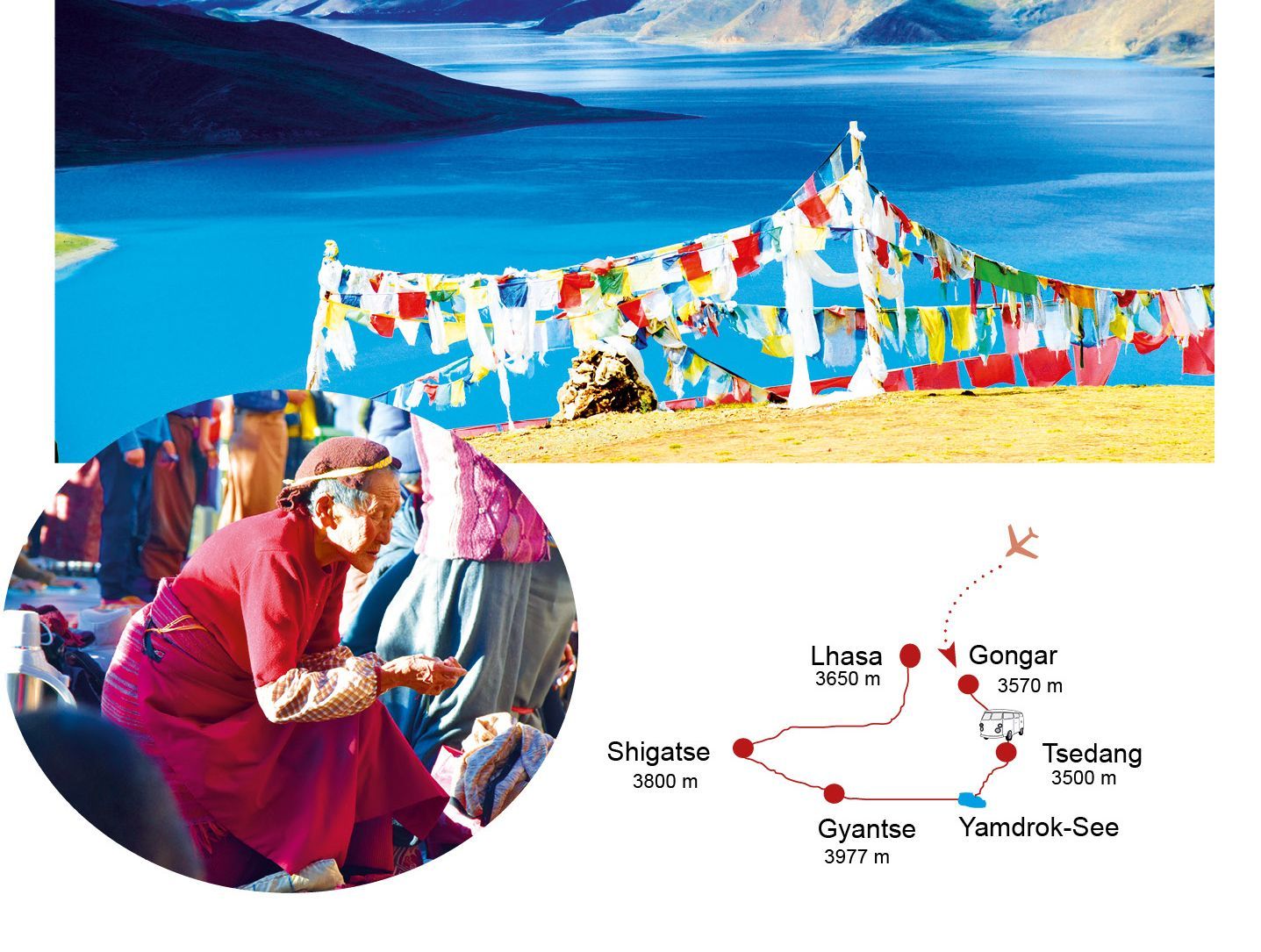 Reiseroute: Tibet Rundreise