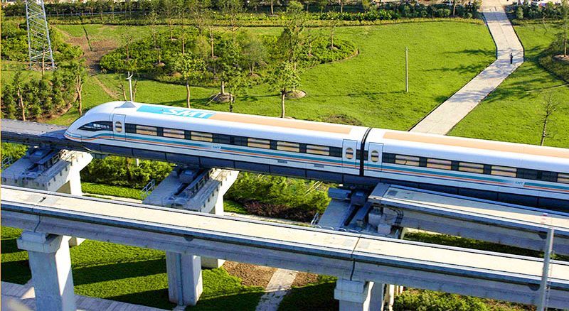 Bild: Transrapid in Shanghai