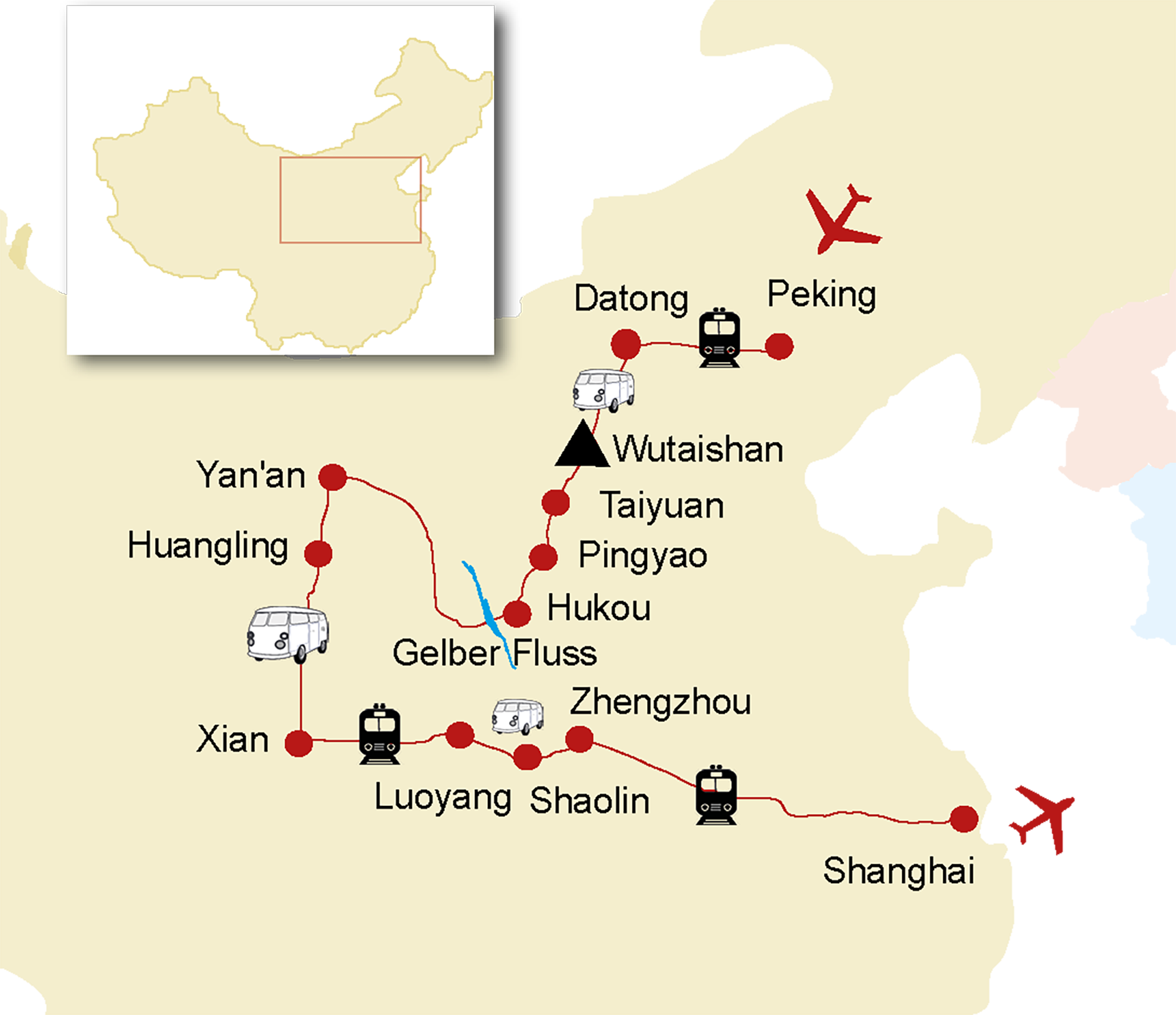 Reiseroute Nordchina, Wiege Chinas, Yanan