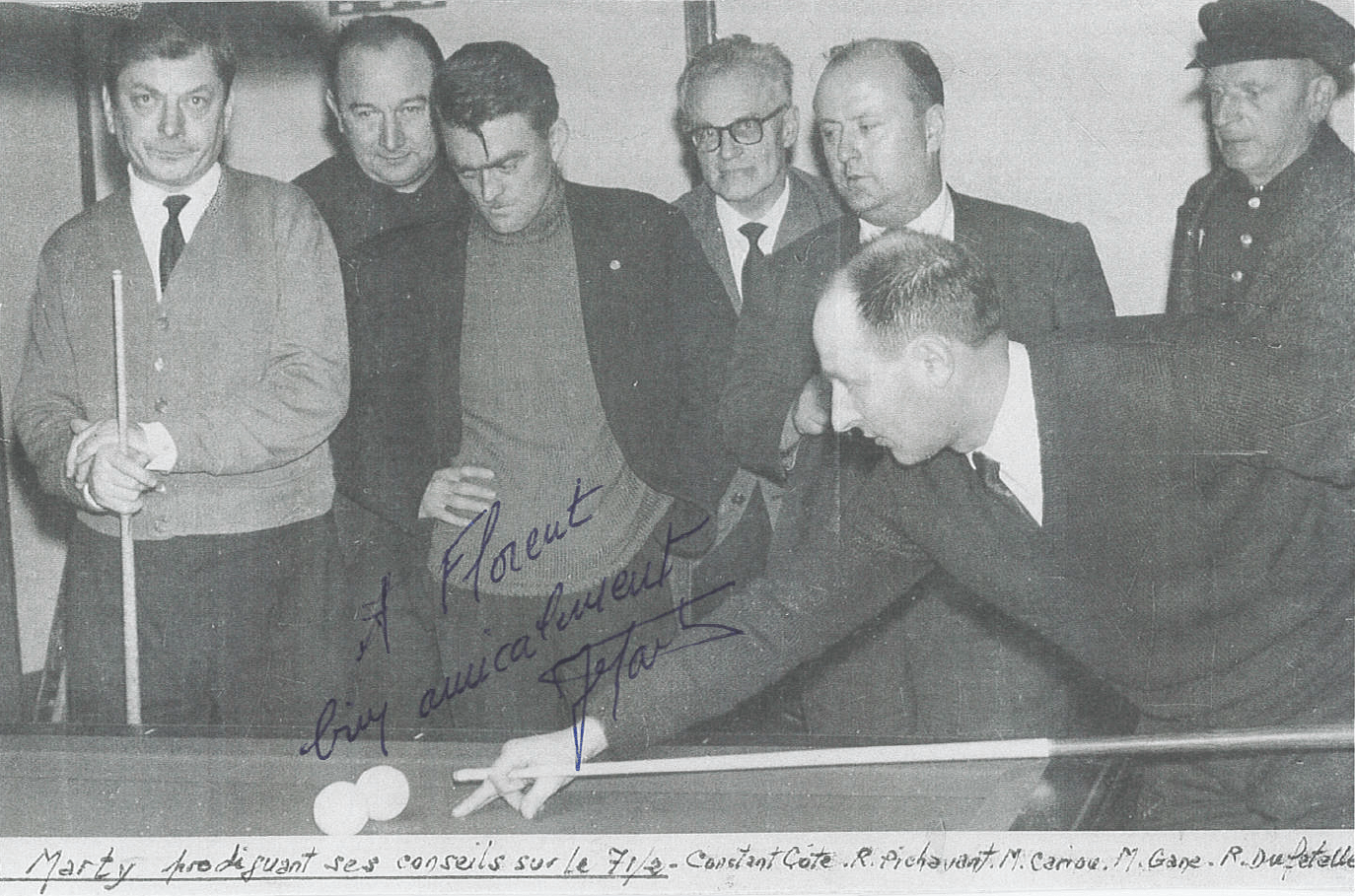 1er Championnat de France Professionnel au Cadre 71/2 à l'Abri du Marin.