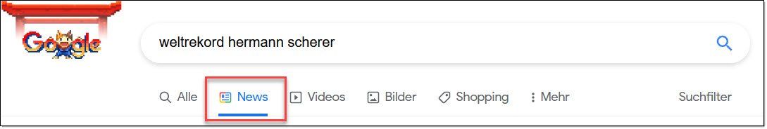 Die Google News findest du in der Google-Suche im Tab Die Google News findest du in der Google-Suche im Tab