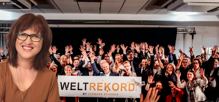 WELTREKORD – 1. Internationaler Zoom-Hack-Slam von Hermann Scherer – 312 Menschen teilen ihr Wissen WELTREKORD – 1. Internationaler Zoom-Hack-Slam von Hermann Scherer – 312 Menschen teilen ihr Wissen