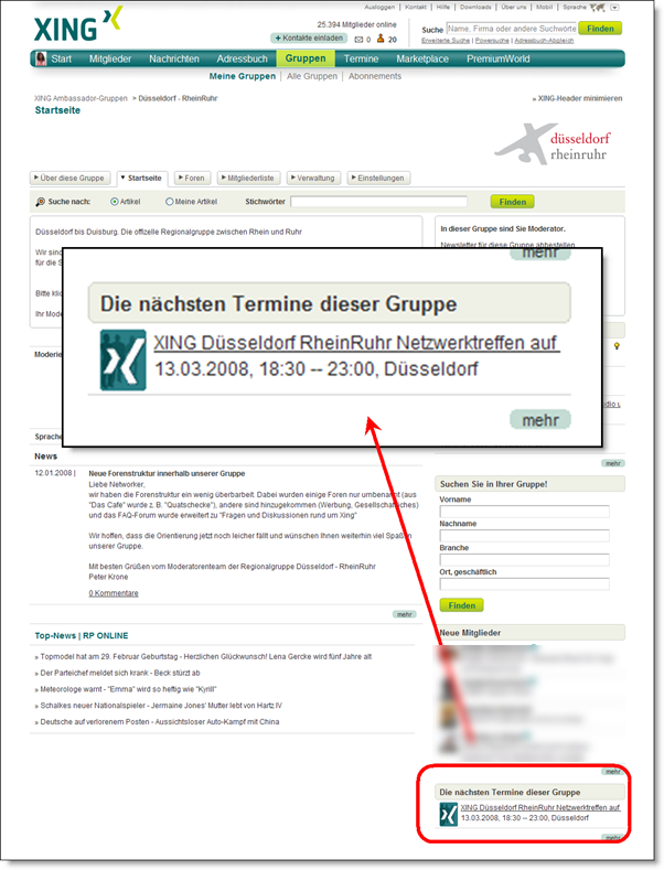 XING Gruppen als aktive Communitys für Diskussionen und Events in 2008. XING Gruppen als aktive Communitys für Diskussionen und Events in 2008.