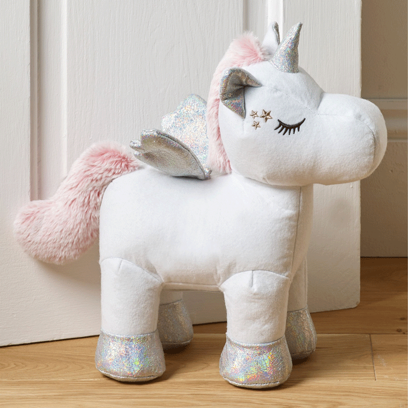 Unicorn door stop for little girls bedroom