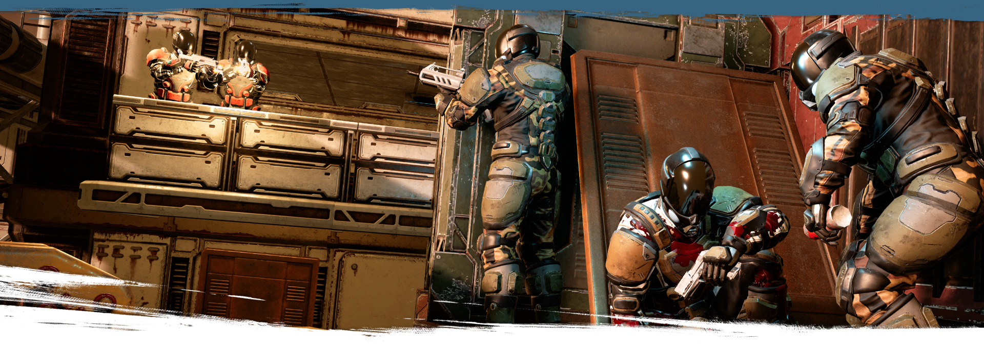 urban firefight between rival clans