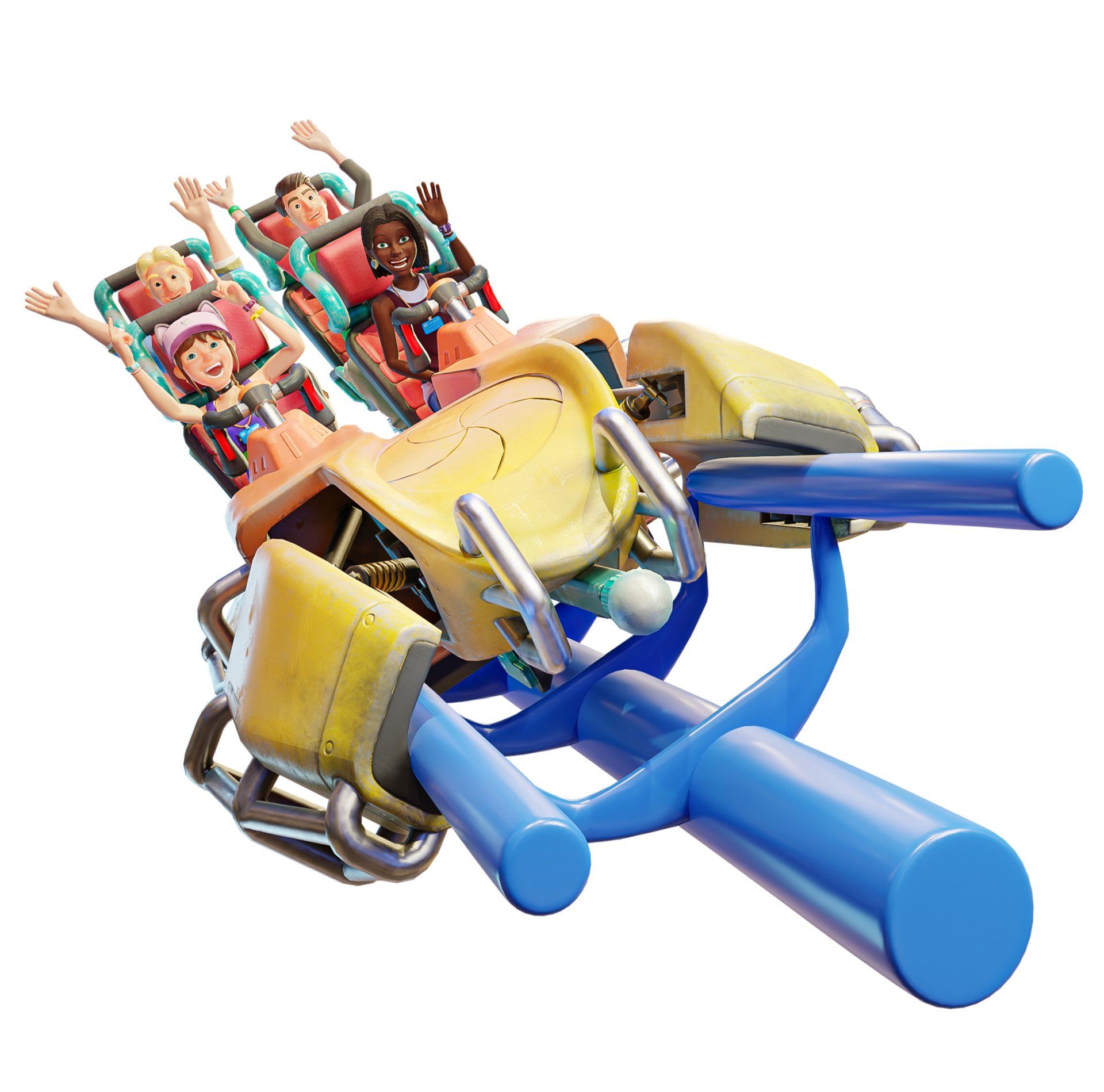 a really cool rollercoaster cart
