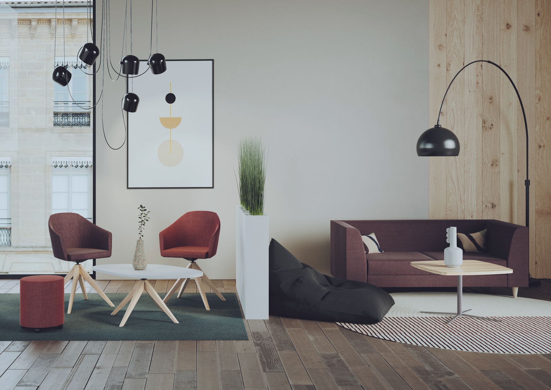 Espace de réception, agencement sur-mesure - Vilame Menuiserie