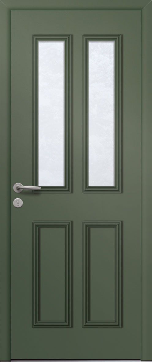Porte d'entrée alu, finition mat - Vilame Menuiserie