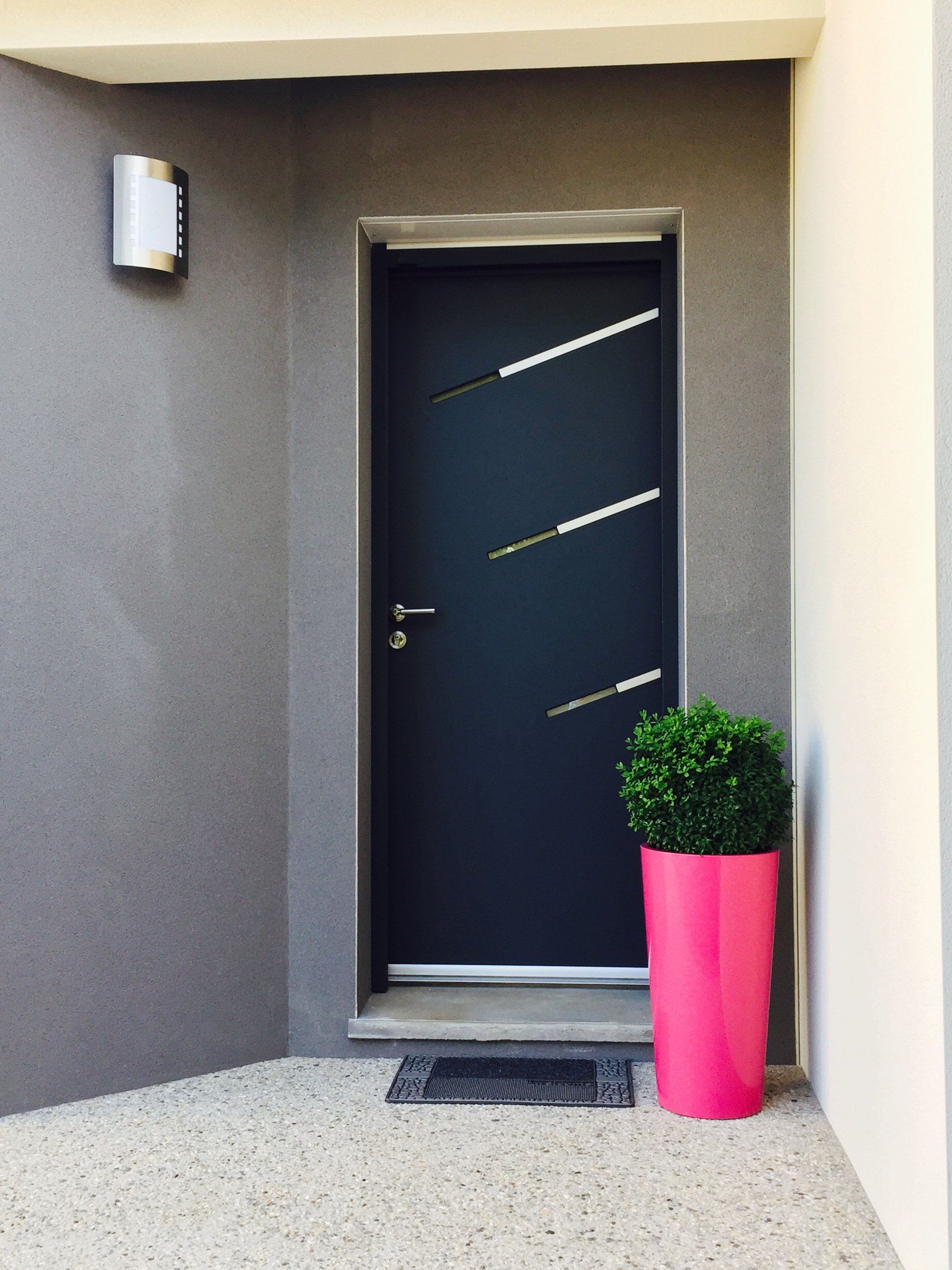 Porte d'entrée extérieur Alu- Vilame Menuiserie