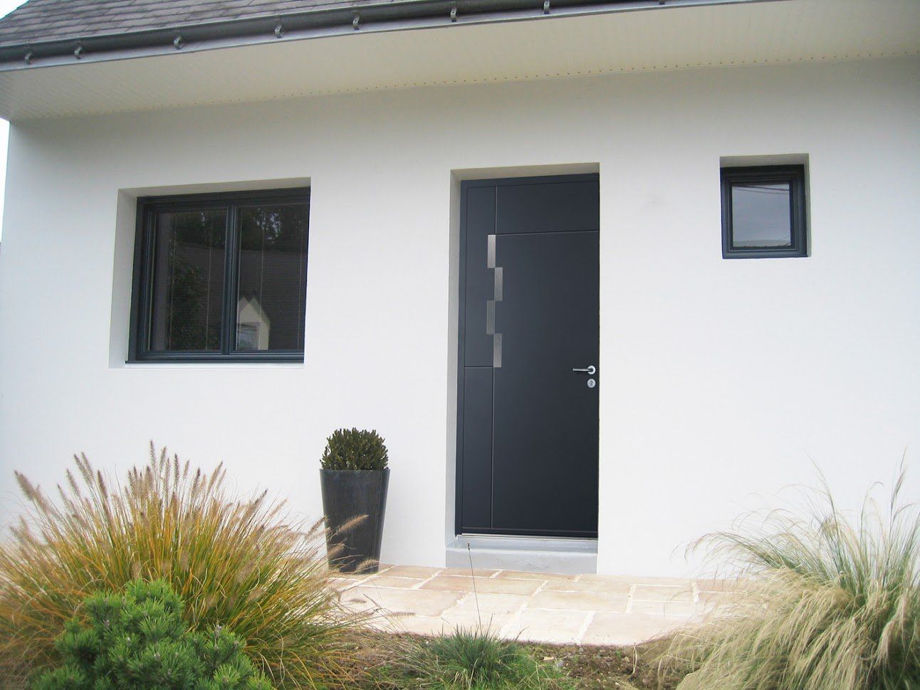 Porte d'entrée extérieur Alu- Vilame Menuiserie