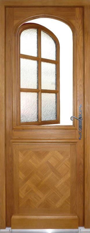 Porte d'entrée extérieur bois - Vilame Menuiserie