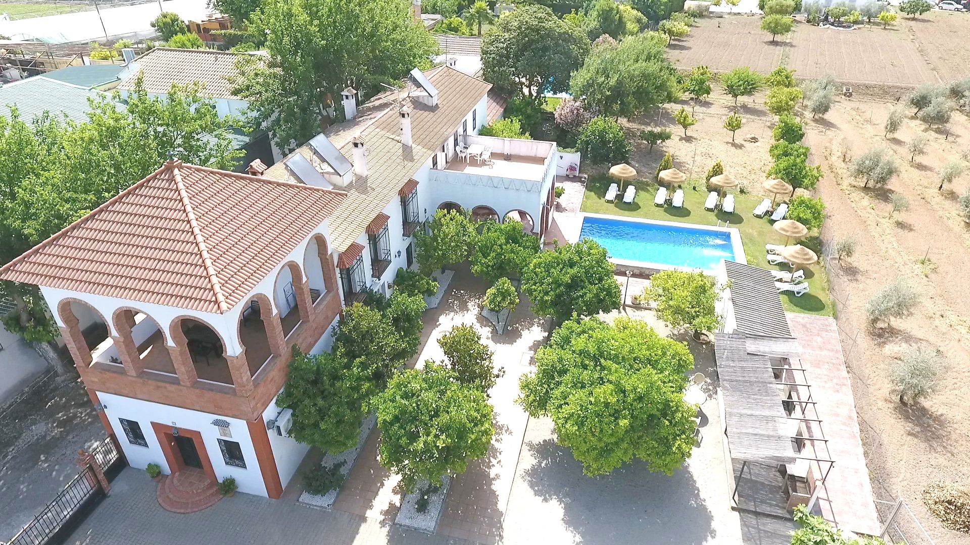 Perpectiva a vista de dron de la