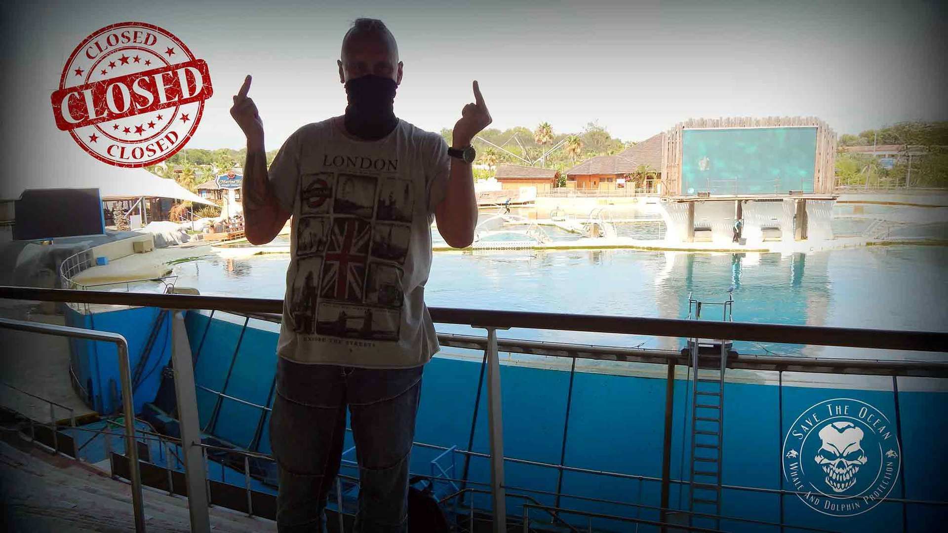 Save the Ocean, Jörn Kriebel, Marineland, Orca Show, Deline Show Delfinarium, Aktivisten, Tierschutz, Tierschutz Aktivist