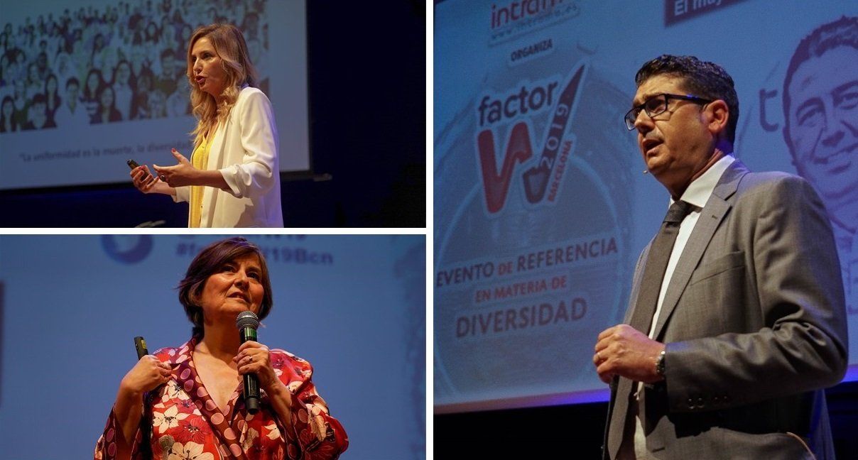 Vicente Marcos, Celia Pérez y Rocío del Cerro. Ponencias de INTRAMA