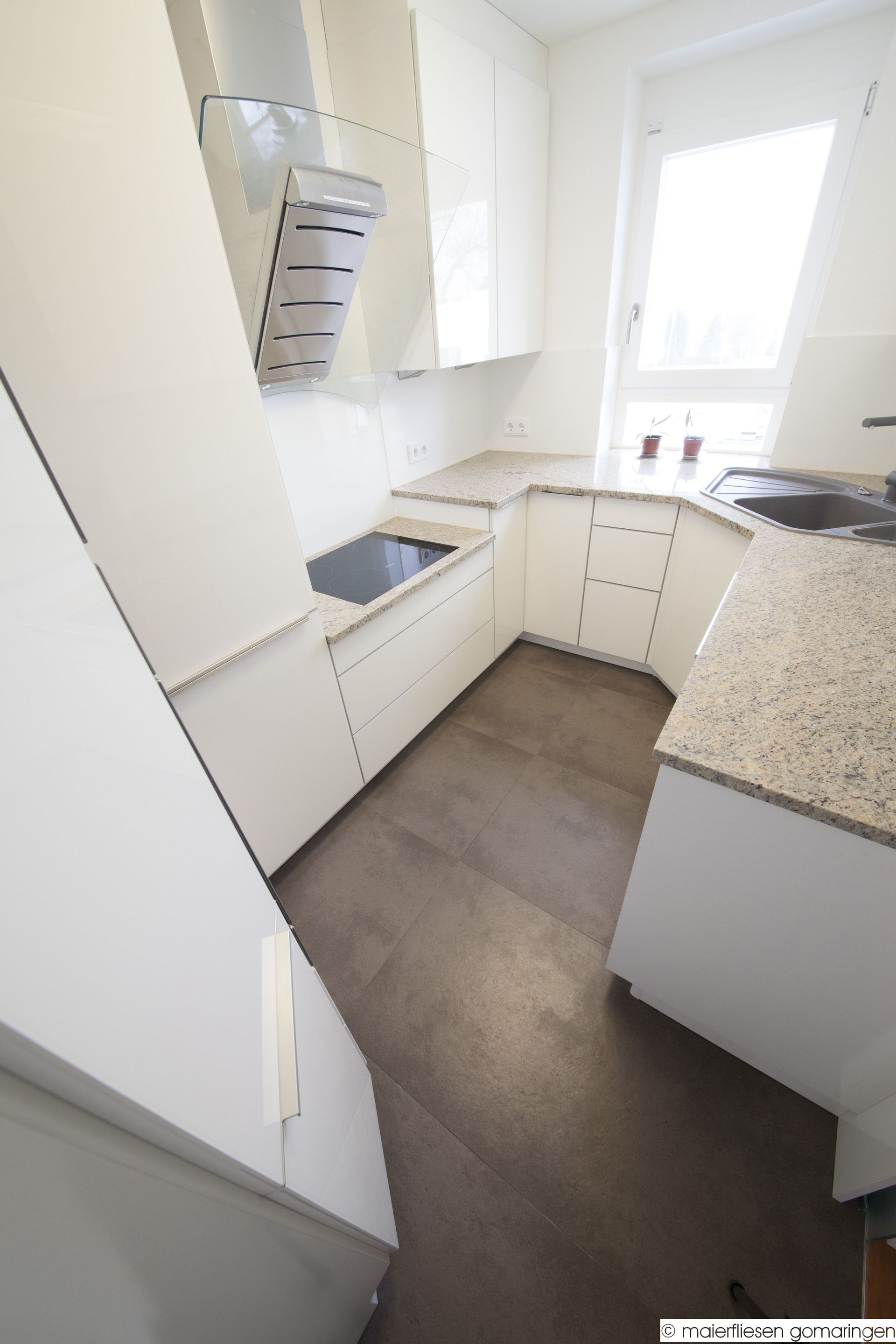 Kleine Küche groß in Szene gesetzt