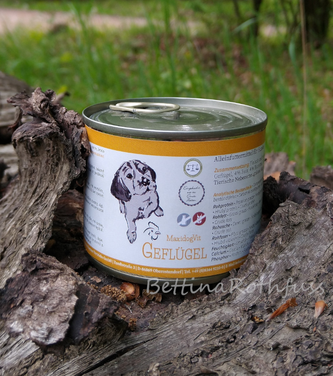 Feuchtfutter Nassfutter MaxidogVit Geflügel