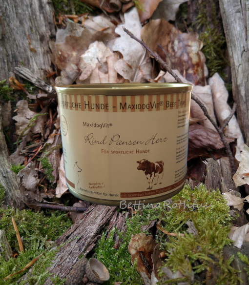 Feuchtfutter Nassfutter MaxidogVit Rind Pansen Herz