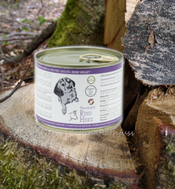 Feuchtfutter Nassfutter MaxidogVit Rind Herz