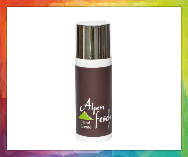 Alpenfesch Handcreme Reicos feuchtigkeitsspendende Handcreme enthält natürliche Wirkstoffe aus Kamille, Johanniskraut, Brokkolisamenöl und Sandelholzextrakt. Sie nähren und pflegen die Haut intensiv. Ihre schützenden Wirkstoffe dringen schnell und tief ein - ohne sich fettig anzufühlen. Sie bewahren vor Irritationen und Austrocknung infolge von schädlichen Umwelteinflüssen und Reinigungsmitteln. Die beanspruchten Hände werden glatt, samtweich und geschmeidig. Das natürliche Gleichgewicht der Haut wird hergestellt und der Eigenschutz der Haut aktiviert. Anwendung: Eine kleine Menge auftragen und einmassieren, bis die Creme vollständig eingezogen ist.