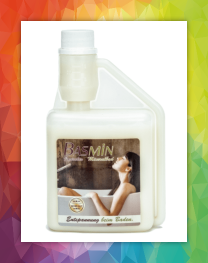 Basisches Mineralbad Natur pur: Schon die alten Ägypter badeten in natronhaltigen Gewässern und verwendeten Pottasche als basisches Pflegemittel zur Körperreinigung, Entschlackung und Entspannung. Die Haut ist ein Ausscheidungsorgan, mache Dir das zunutze! Basmin ist ein basischer Mineralbadezusatz für Voll- und Fußbäder und unterstützt die Haut als Ausscheidungsorgan. Basische Körperpflege bedeutet: gründliche Reinigung, effektivere Ableitung der Schmutzstoffe, spürbare Verbesserung der Hautschichten und ein vitales Erscheinungsbild. Inhaltsstoffe: Wasser, Kaliumpalmitat, Kaliumstearat, Aloe Barbadensis, Melaleuca Alternifolia, Pinus, Aesculus Hippocastanum, Rosmarinus Officinalis, Thymus vulgaris, Arnika Montana, Parfüm, Amidosulfonsäure, Kaliumphosphat, Calciumcarbonat, Dicalciumphosphat, Eisen (III) Natriumselenit, Mangangluconat. Anwendung: Regelmäßige Bäder mit Basmin zur Verbesserung der äußeren Hautschichten. Ideal sind Fußbäder von 30 - 60 Minuten, die Du täglich durchführen kannst. Einmal wöchentlich ein Vollbad von 30 - 60 Minuten bei einer Wassertemperatur von 37°C führt zu einer gründlichen Tiefenreinigung. Dosierung: Vollbad: 25 bis 50 ml Basmin pro Anwendung. Fußbad: 10 bis 25 ml Basmin pro Anwendung. Die Verwendung von kosmetischen Produkten kann keine Heilbehandlung ersetzen! Lieferform: 0,5 Liter Flasche mit praktischer Dosierkammer. Ausreichend für 10 bis 20 Vollbäder oder für 20 bis 50 Fußbäder.